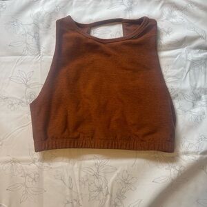 Beyond Yoga Rust Crop Bra Top